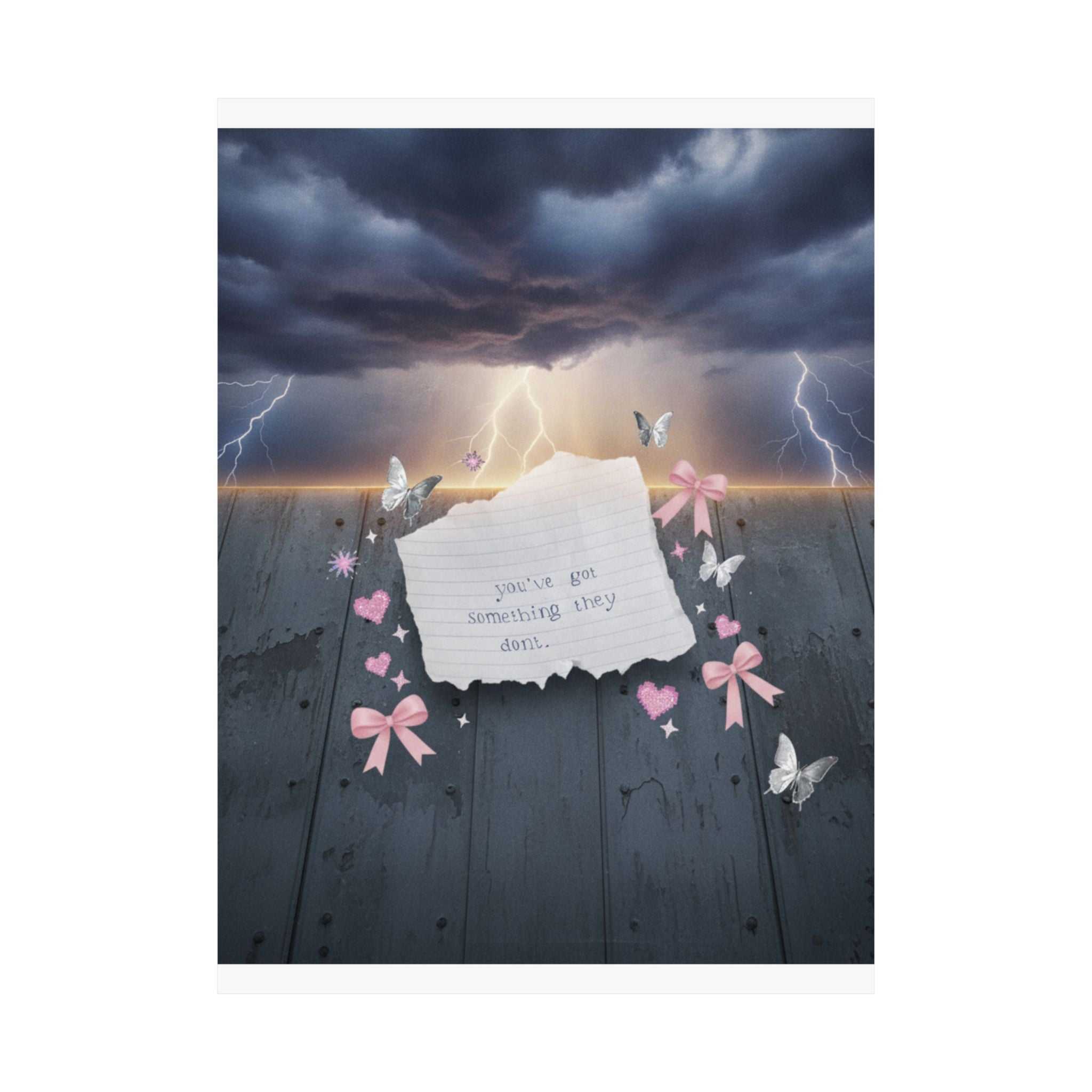 Dramatic Storm — Note — Matte Poster