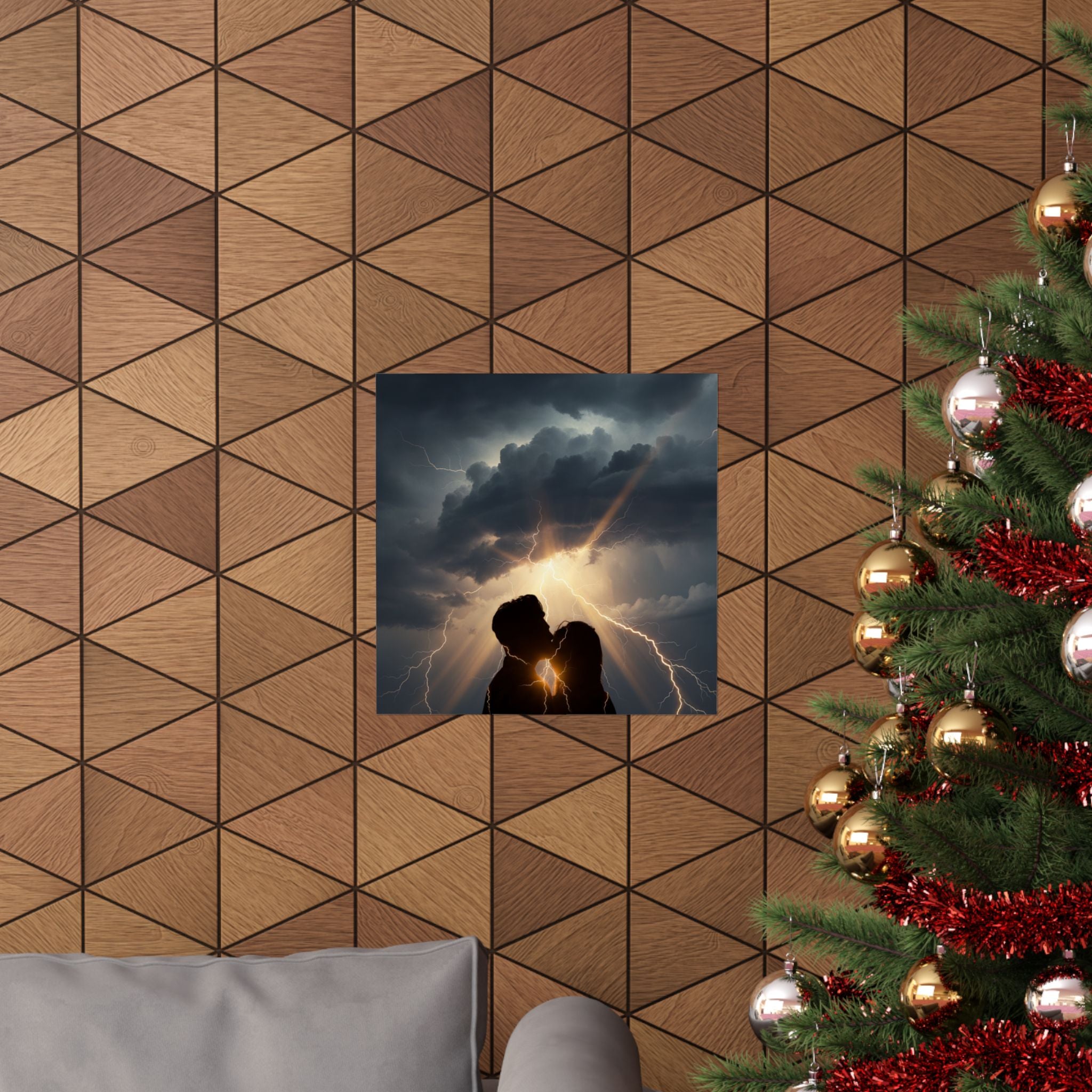 Dramatic Storm — Person — Matte Poster