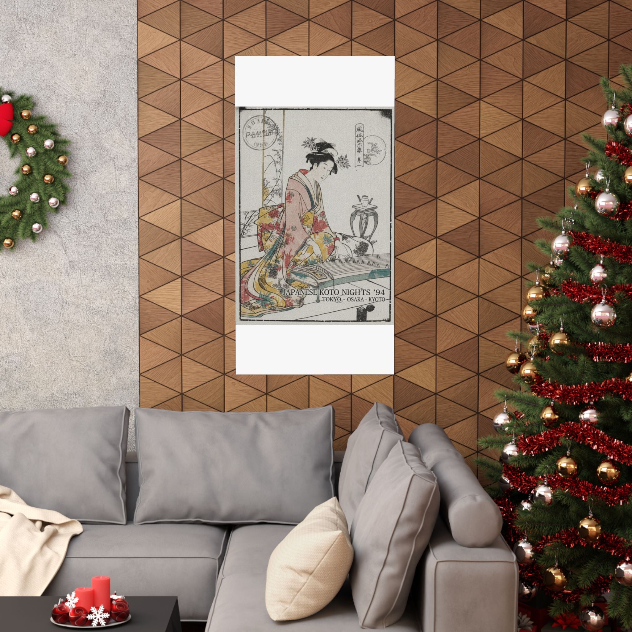 Vintage Bootleg — Young Lady Playing A Musical Instrument — Matte Poster