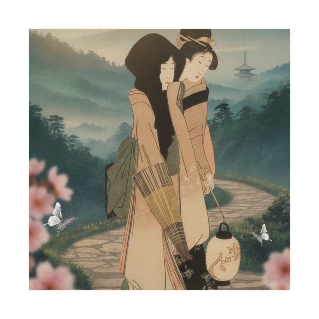 Scenic Nature — “Geisha” From The Series Three Amusements Of Contemporary Beauties (Tōsei Bijin  — Matte Poster