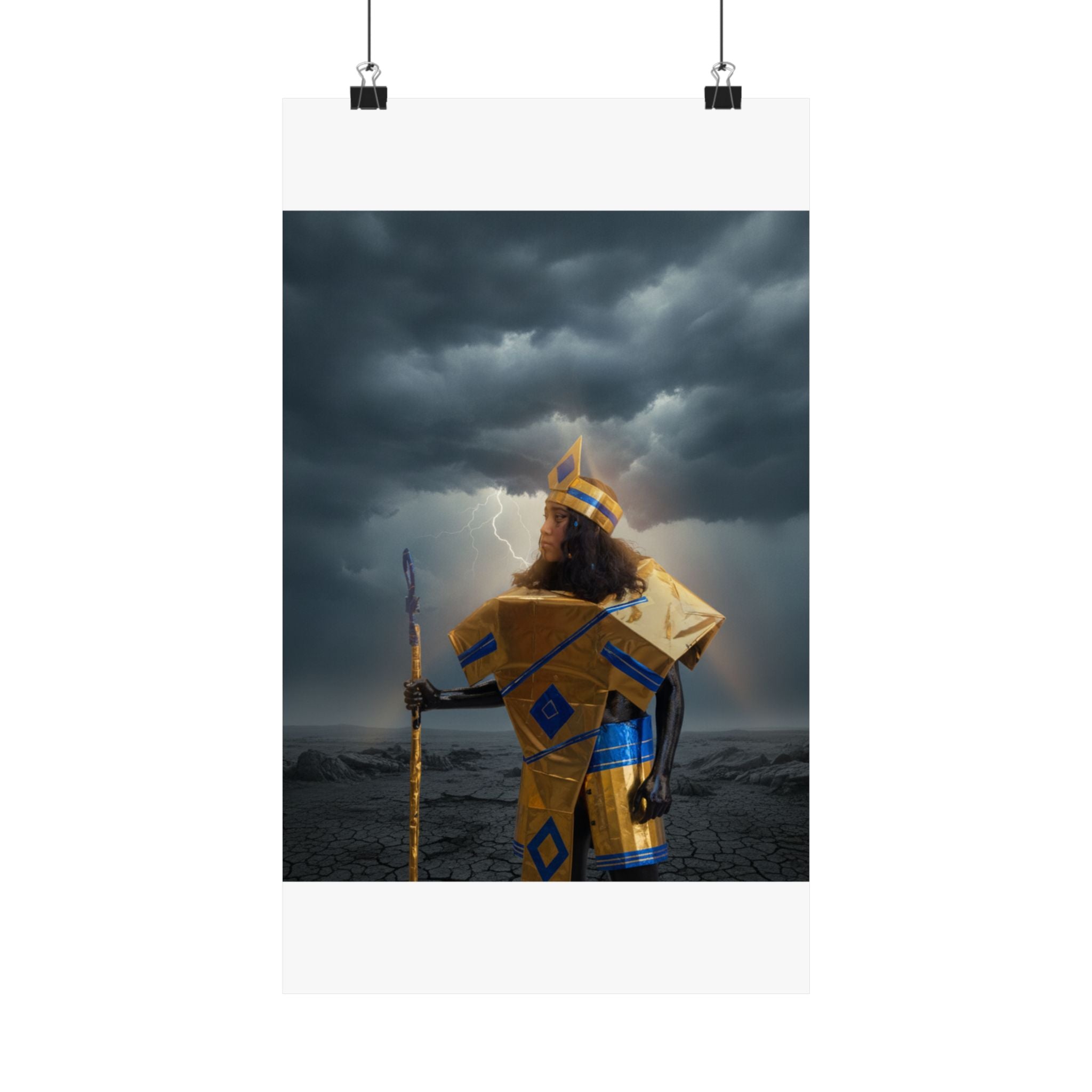 Dramatic Storm — Person — Matte Poster