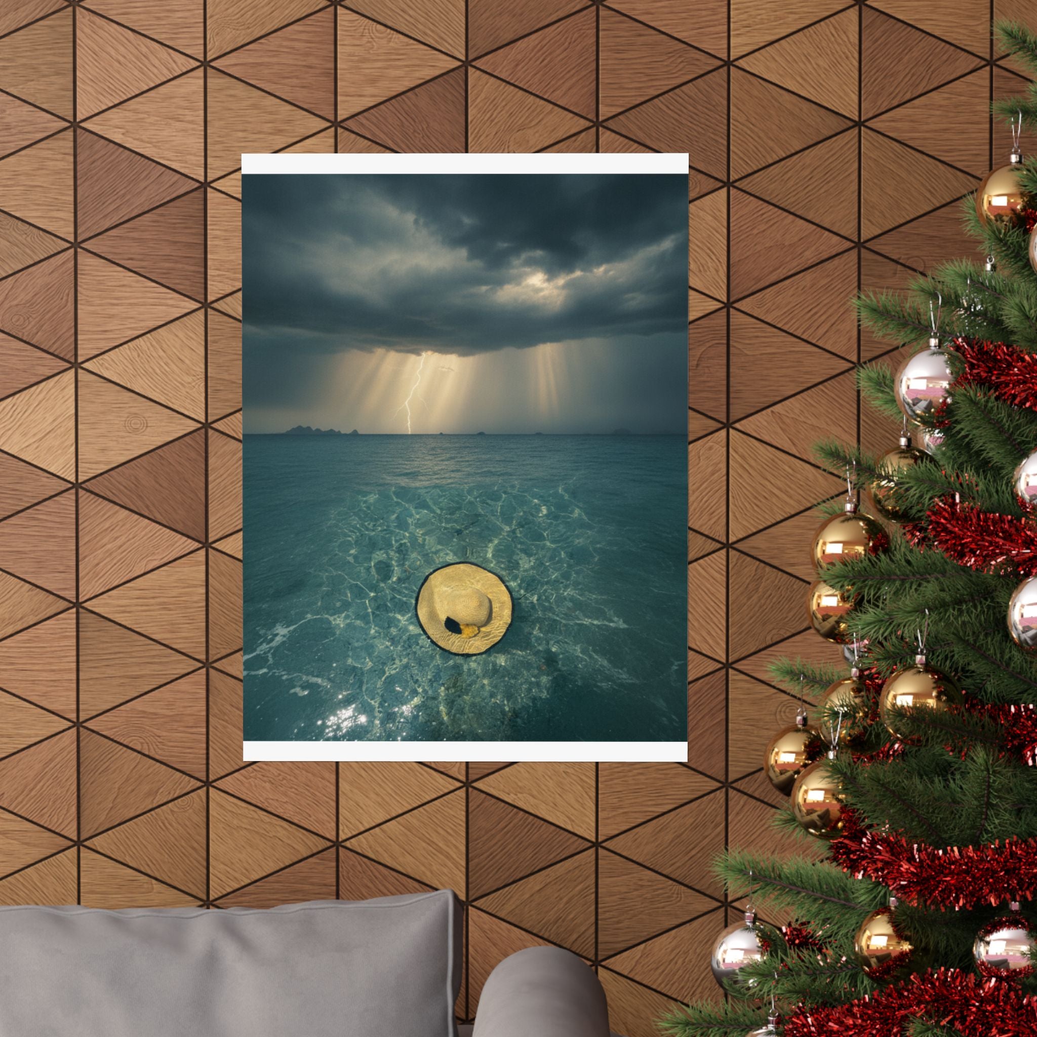 Dramatic Storm — Hat — Matte Poster