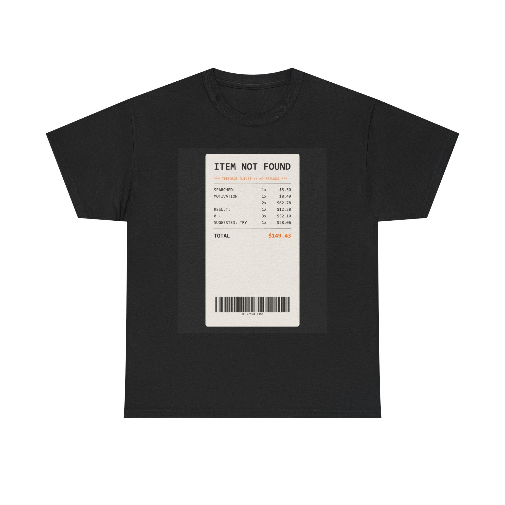ITEM NOT FOUND graphic tee by Zukkay
