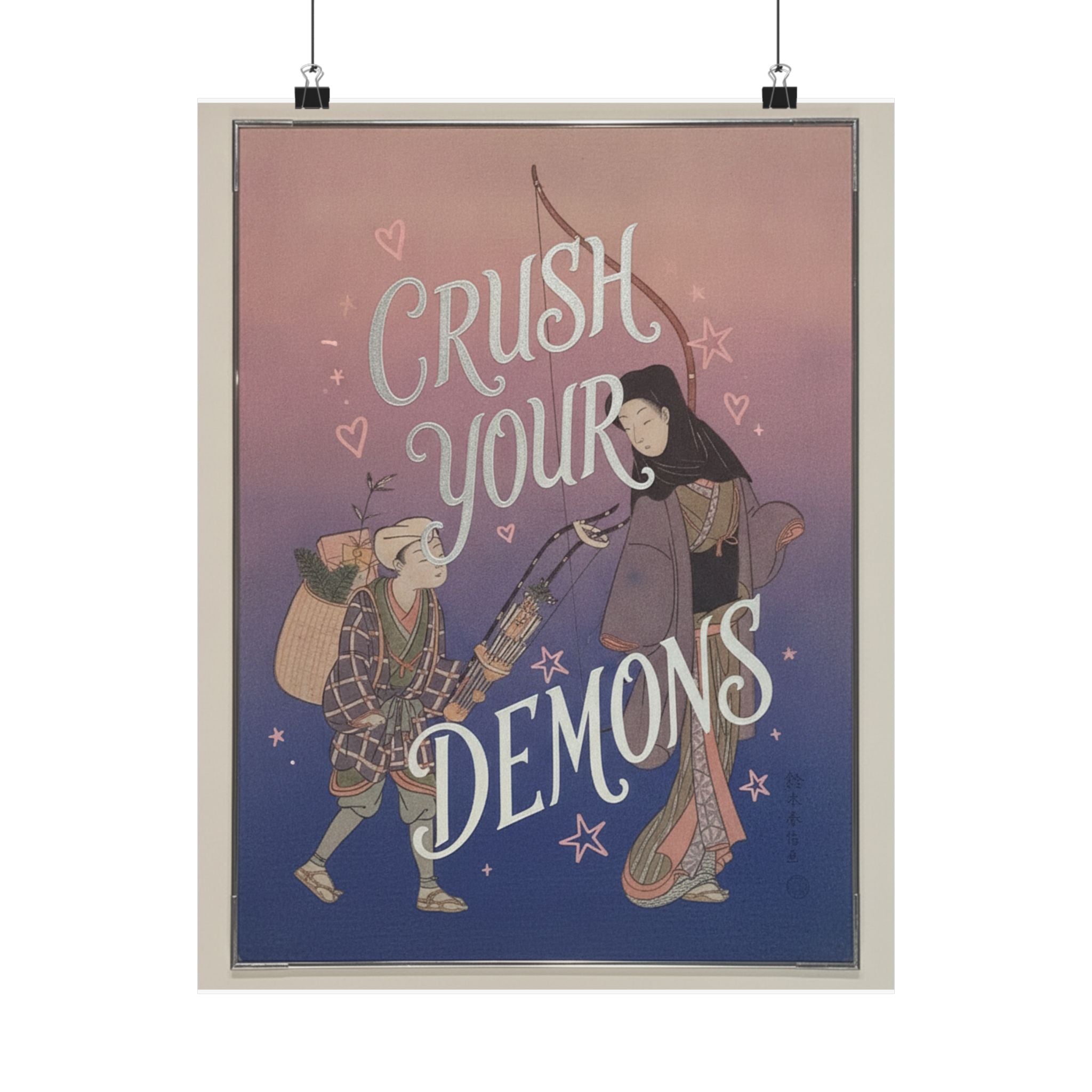 Affirmation — Demon-Crushing Bow — Matte Poster