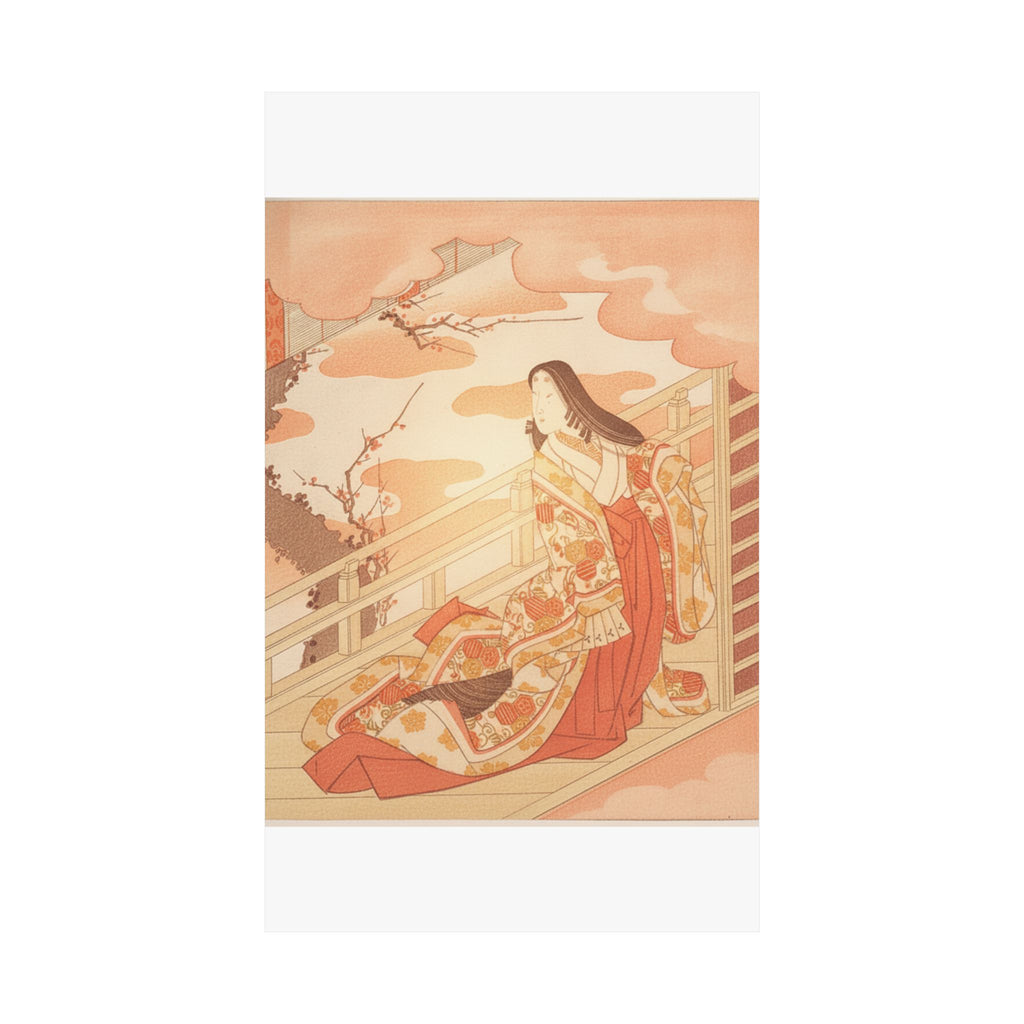 Southern Sunset — Court Lady Praising The Plum Blossom — Matte Poster