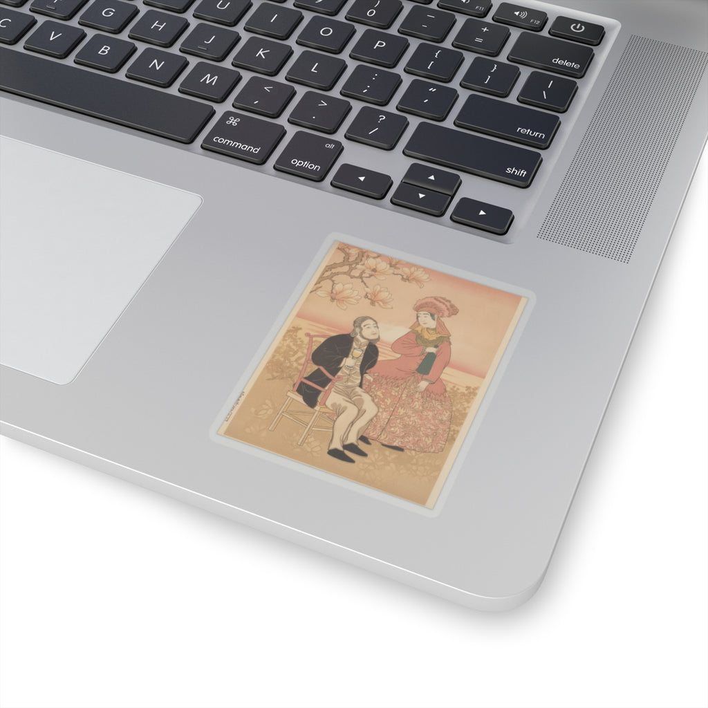 Southern Sunset — France, From The Series Pictures Of People From Foreign Lands (Gaikoku Jinbutsu  — Kiss-Cut Sticker