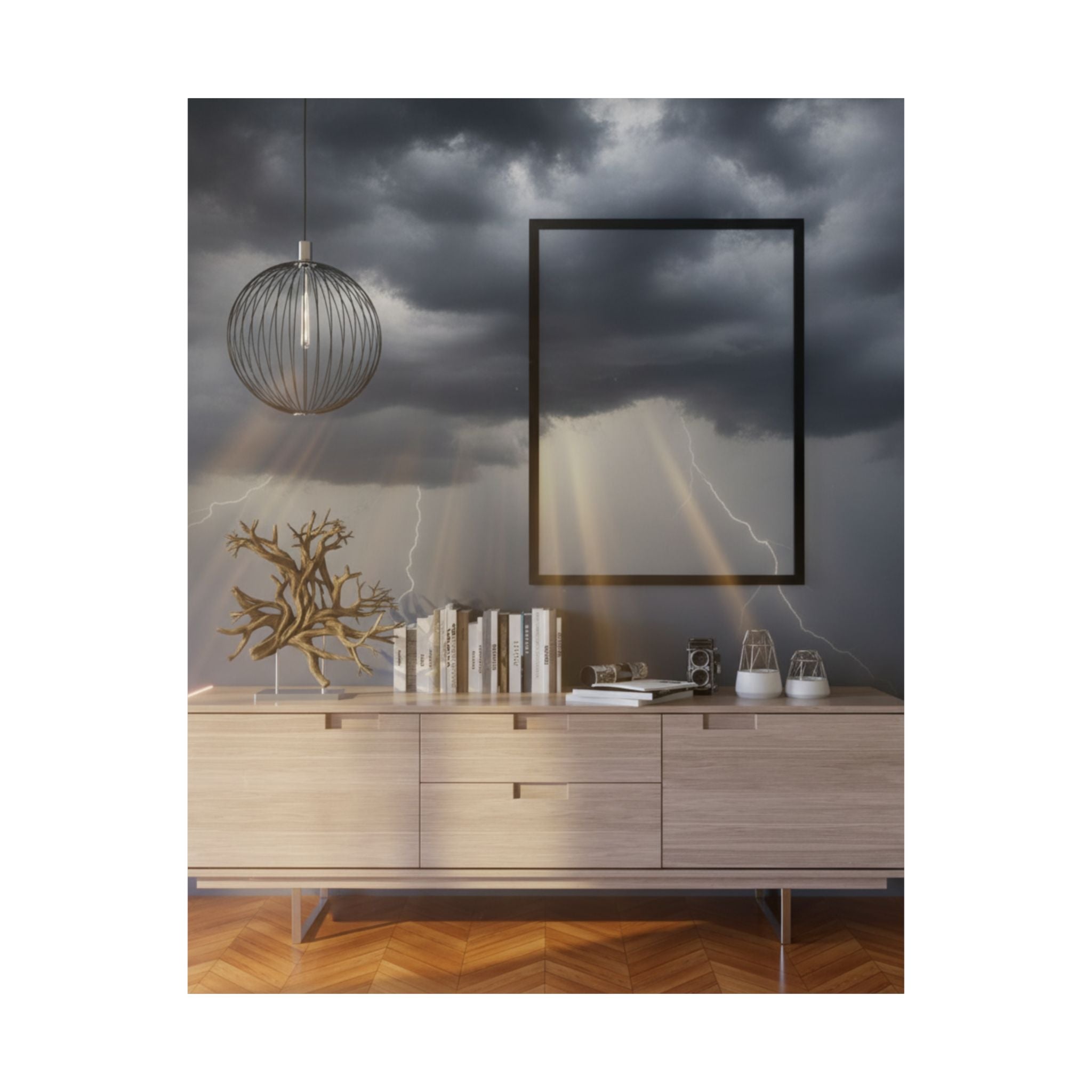 Dramatic Storm — Interior — Matte Poster