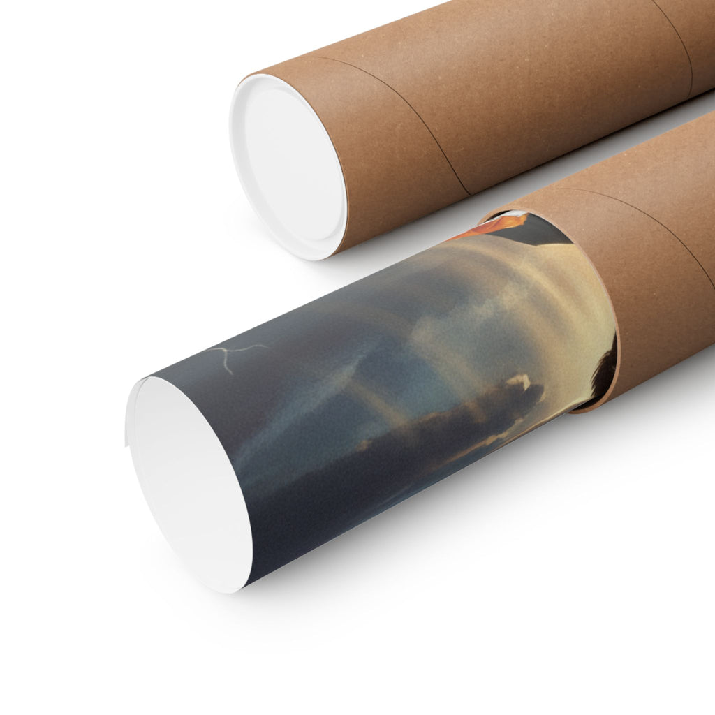 Dramatic Storm — Person — Matte Poster