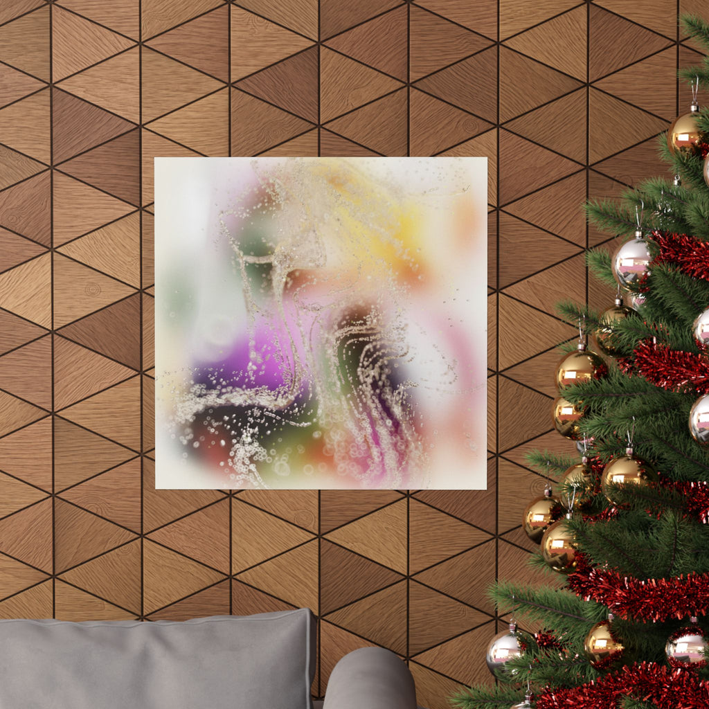 Dreamy Blurred Colour Cloud Abstract Art Poster