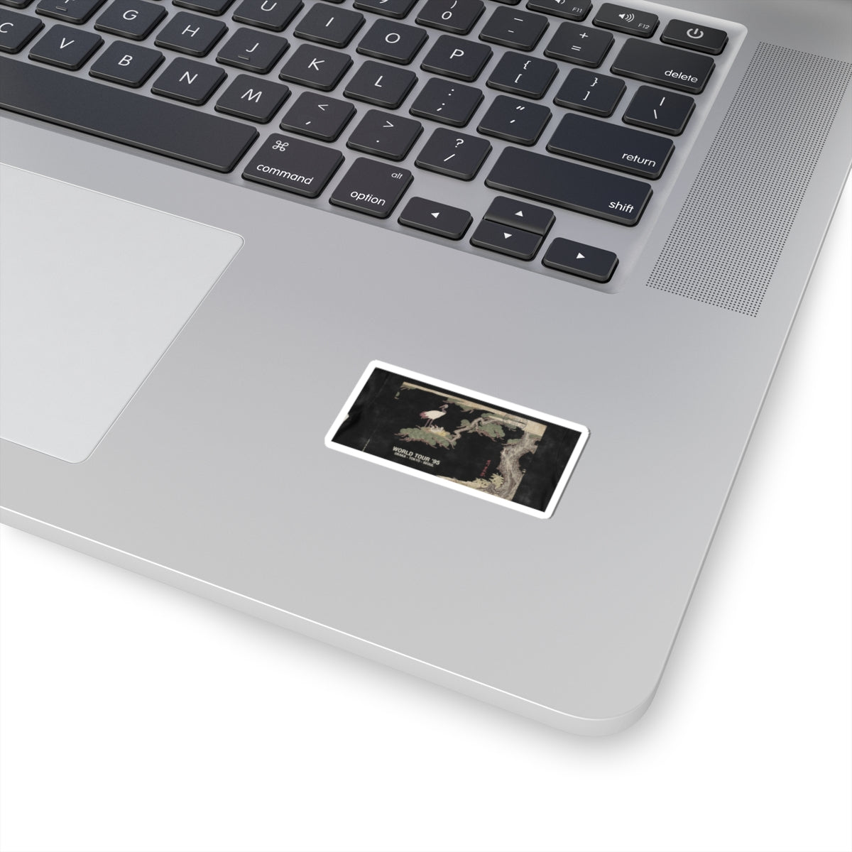 Vintage Bootleg — Crane And Their Young In Their Nest In The Branches Of A Pine-Tree — Kiss-Cut Sticker