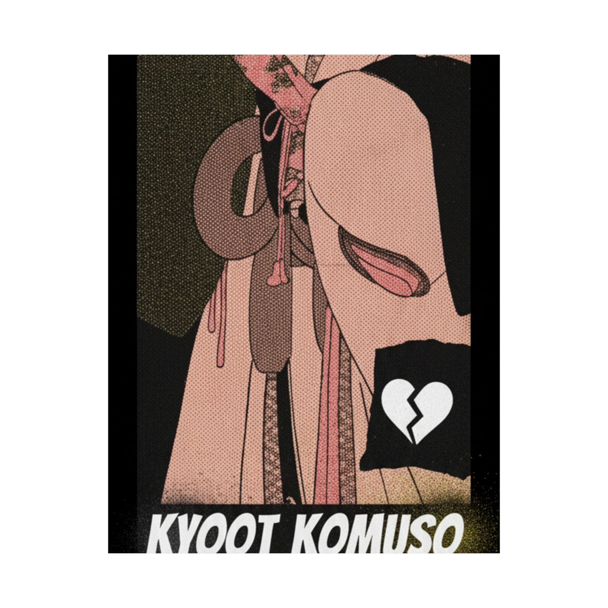 Streetwear Collage — A Girl As A Komuso — Matte Poster