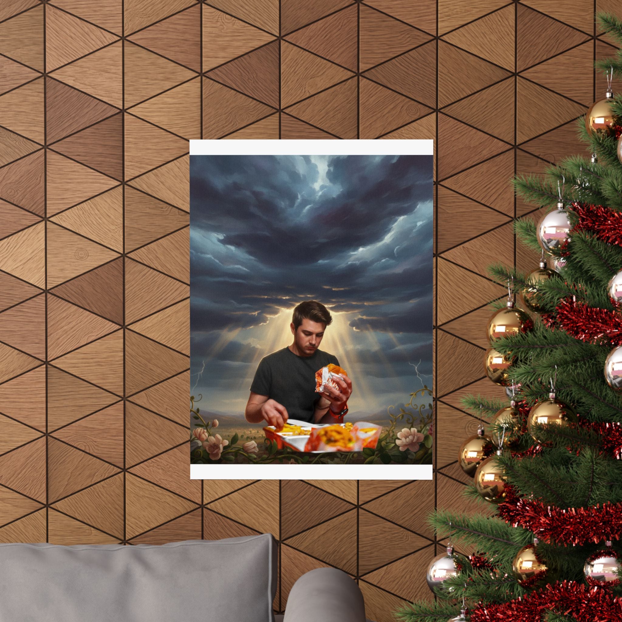 Dramatic Storm — Person — Matte Poster