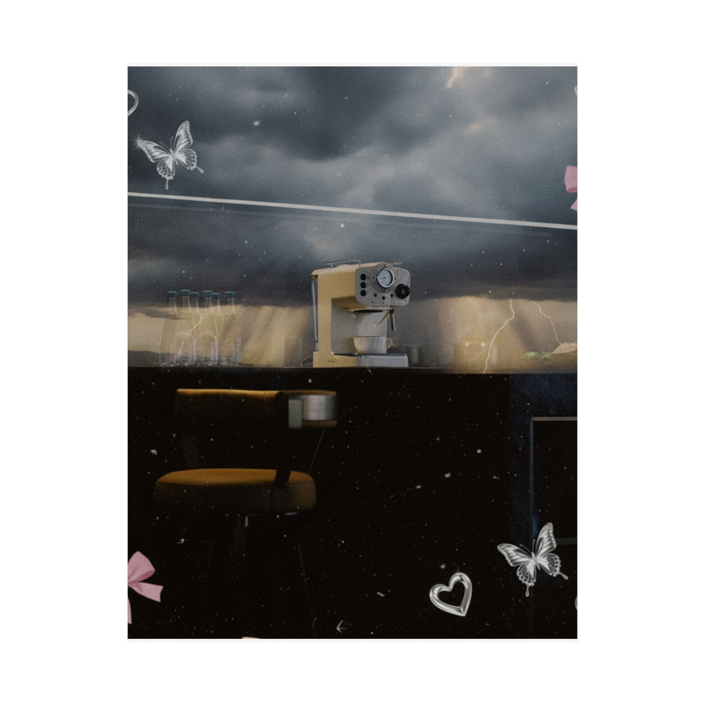 Dramatic Storm — Kitchen — Matte Poster
