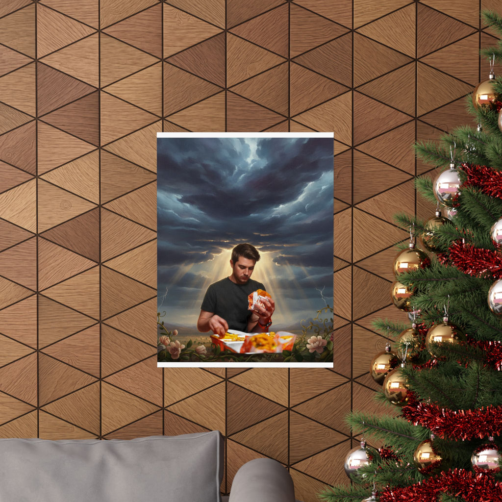 Dramatic Storm — Person — Matte Poster