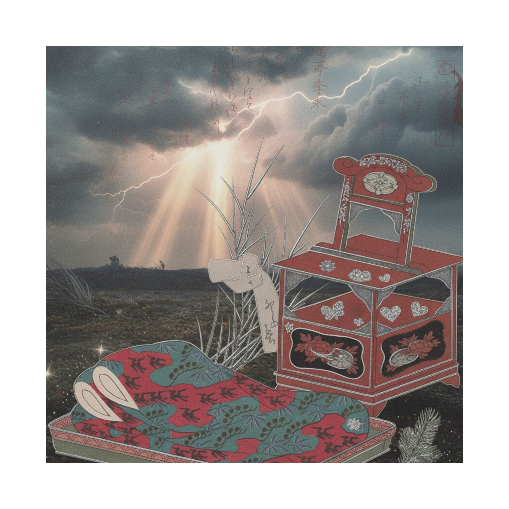 Dramatic Storm — Cabinet For The Toilet And Bed-Clothes — Matte Poster
