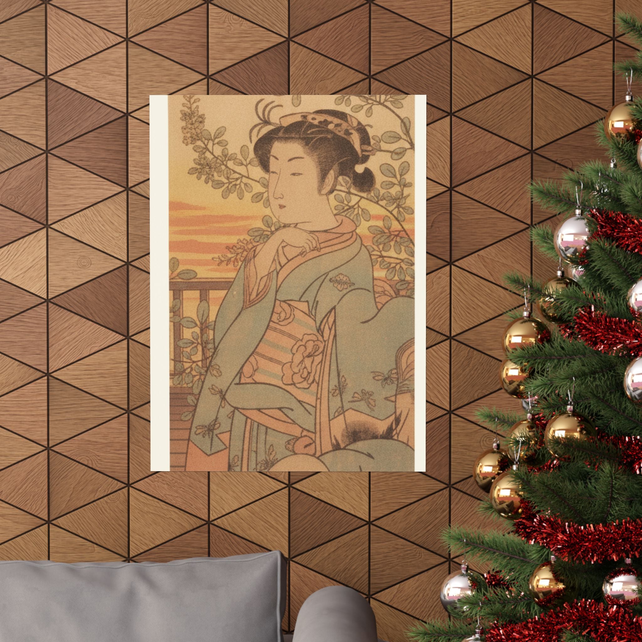 Southern Sunset — A Young Lady And Her Boy Servant — Matte Poster