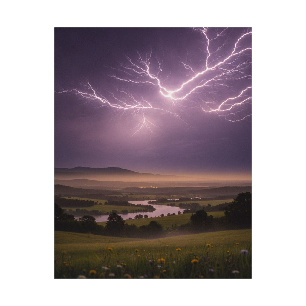 Scenic Nature — Lightning — Matte Poster