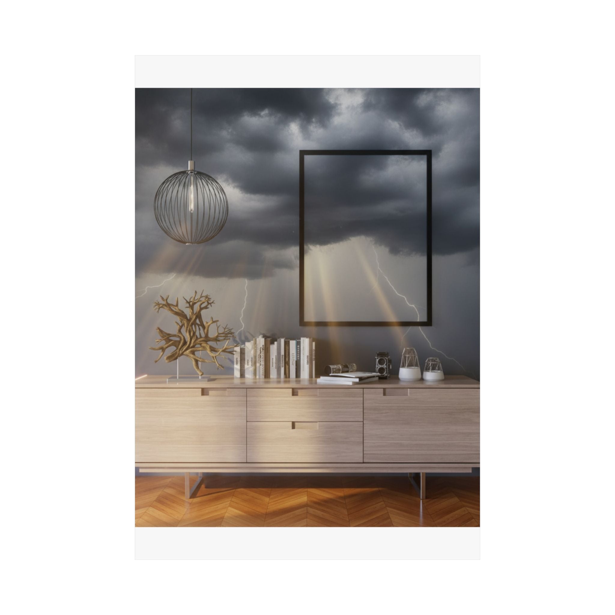 Dramatic Storm — Interior — Matte Poster