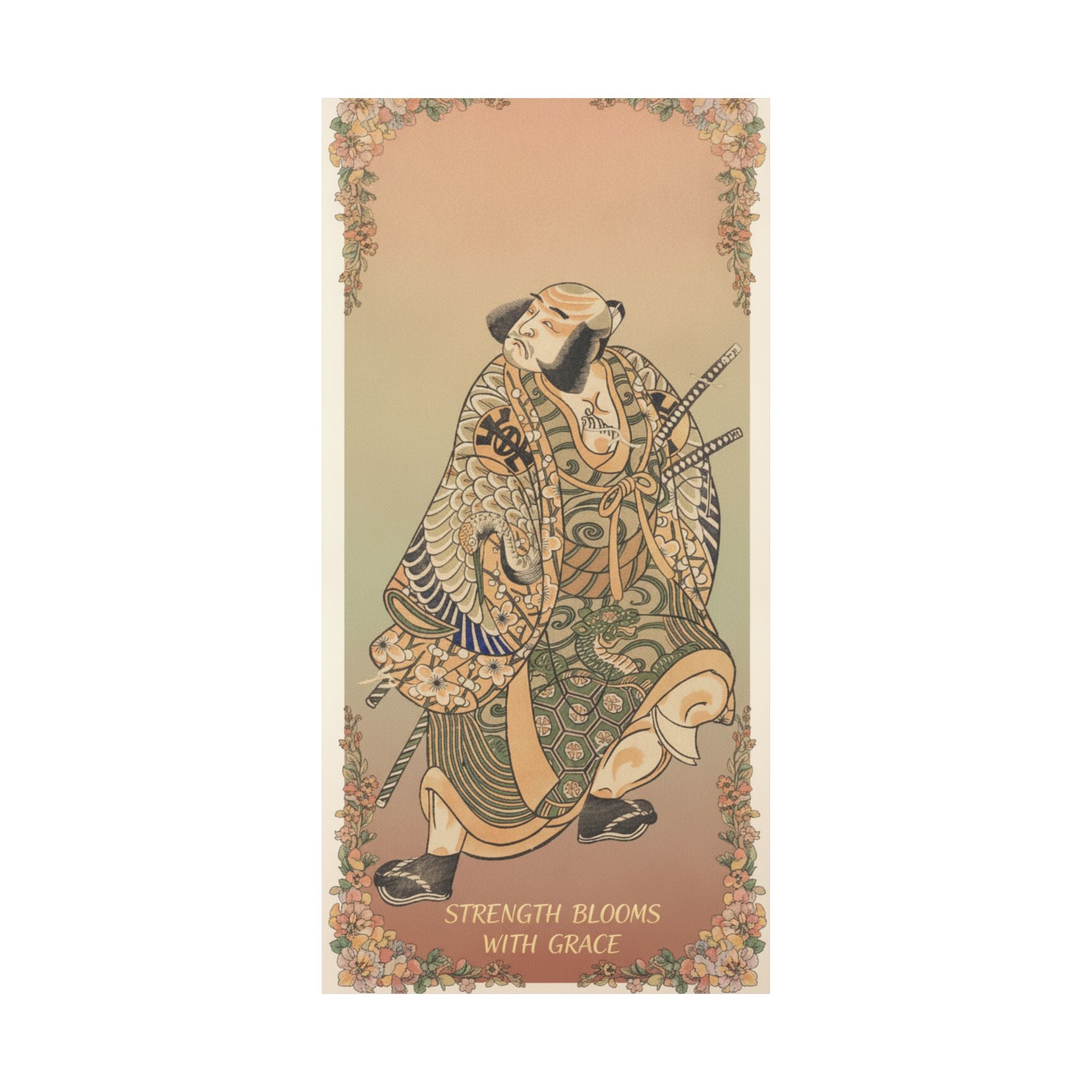 Affirmation — The Actor Nakamura Nakazo As A Warrior — Matte Poster