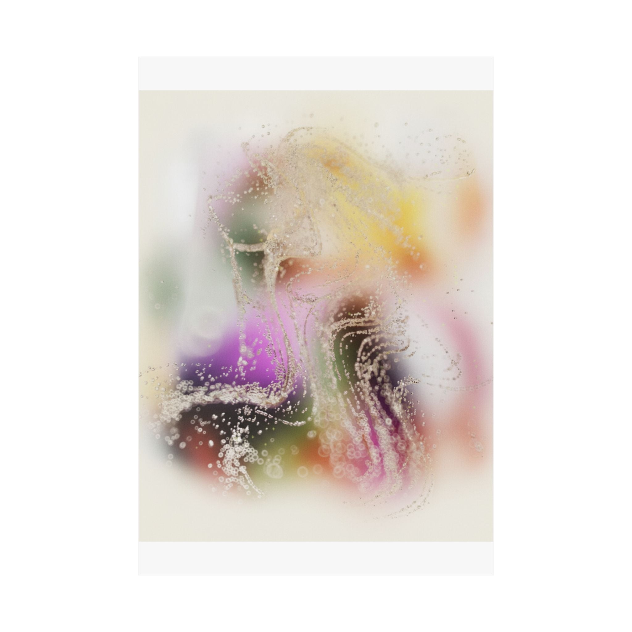 Dreamy Blurred Colour Cloud Abstract Art Poster