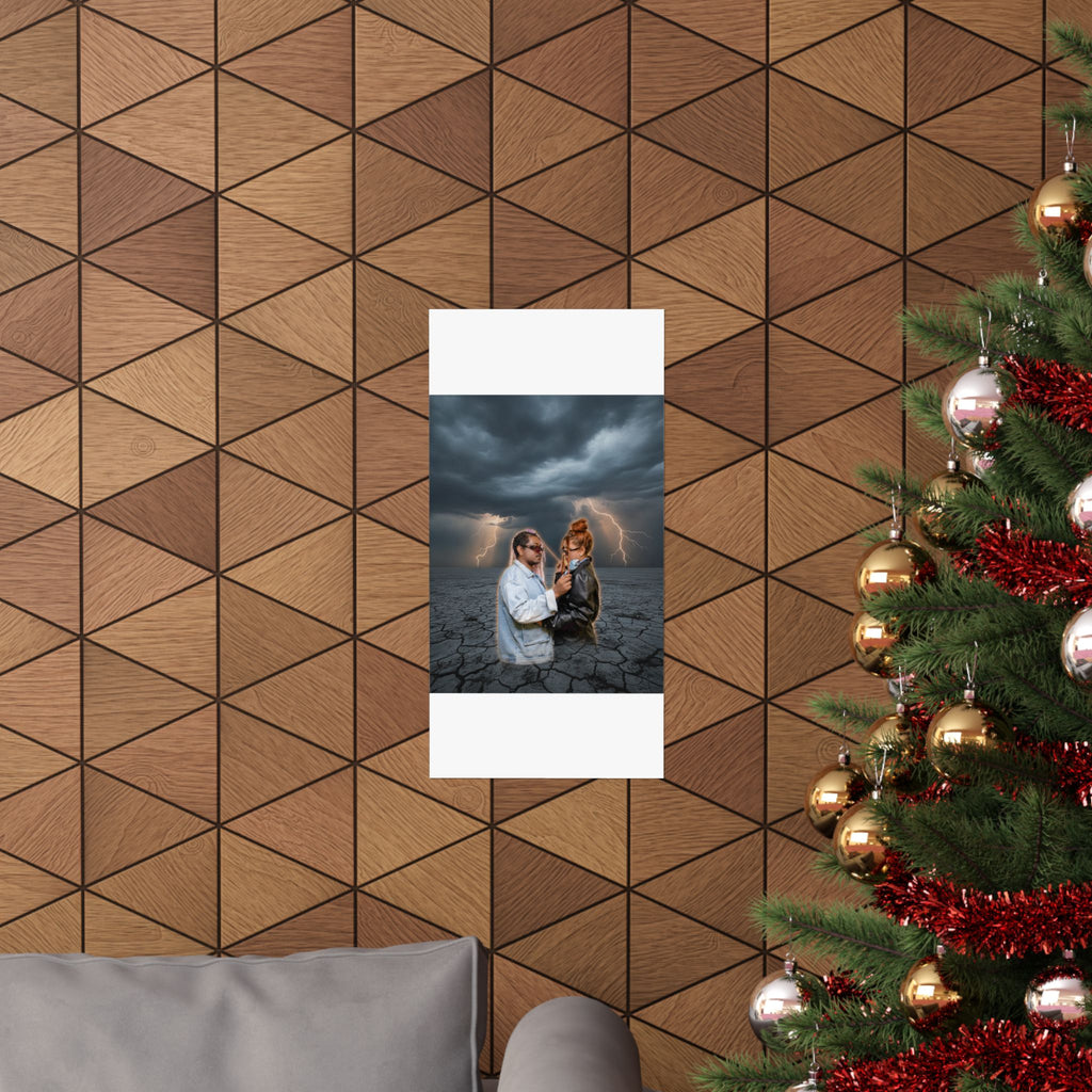 Dramatic Storm — Person — Matte Poster