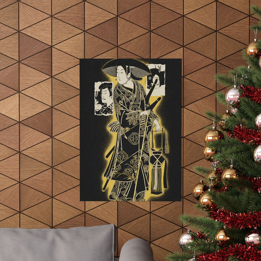 Streetwear Collage — The Actor, Arashi Otohachi, 1695–1769 In An Unidentified Role — Matte Poster