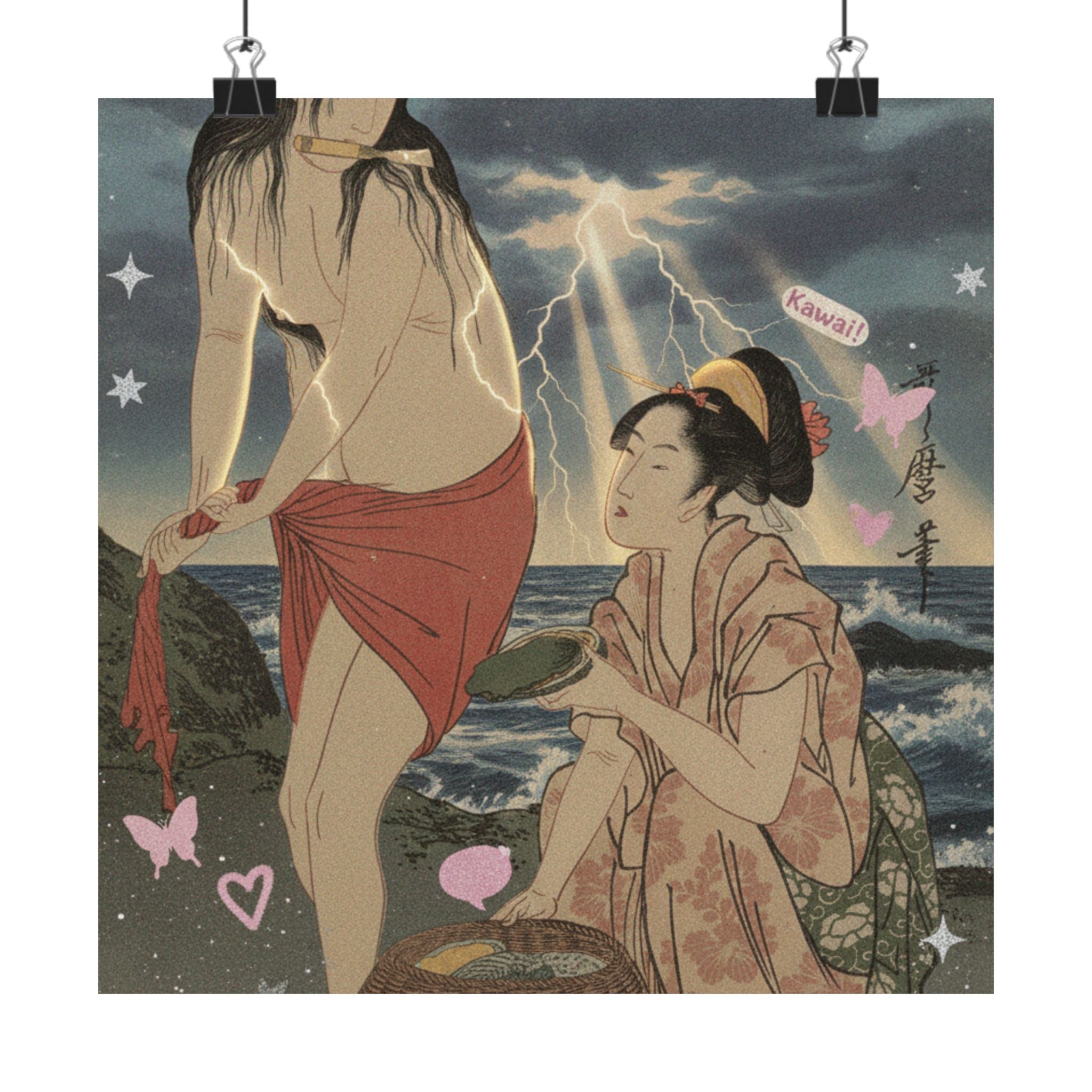 Dramatic Storm — Abalone Divers — Matte Poster