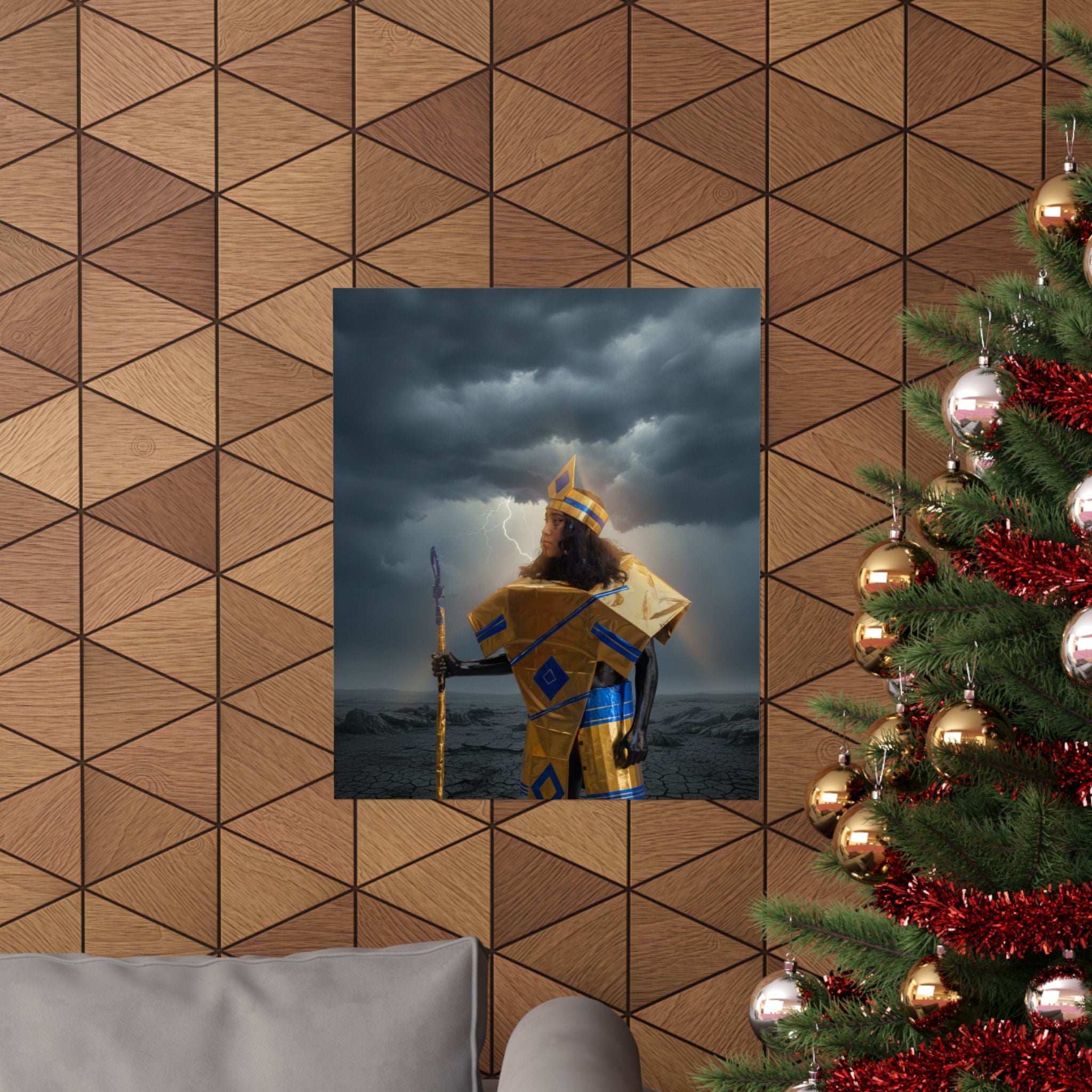 Dramatic Storm — Person — Matte Poster