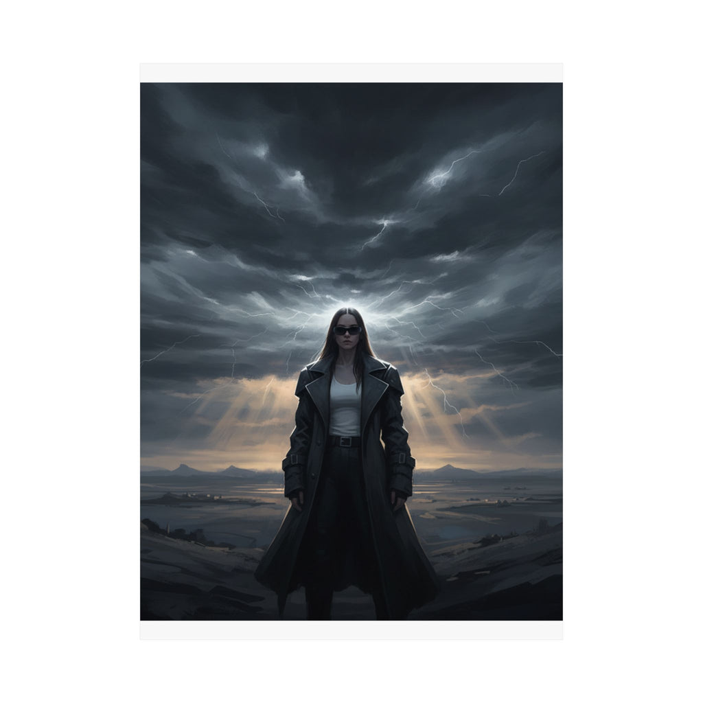 Dramatic Storm — Person — Matte Poster