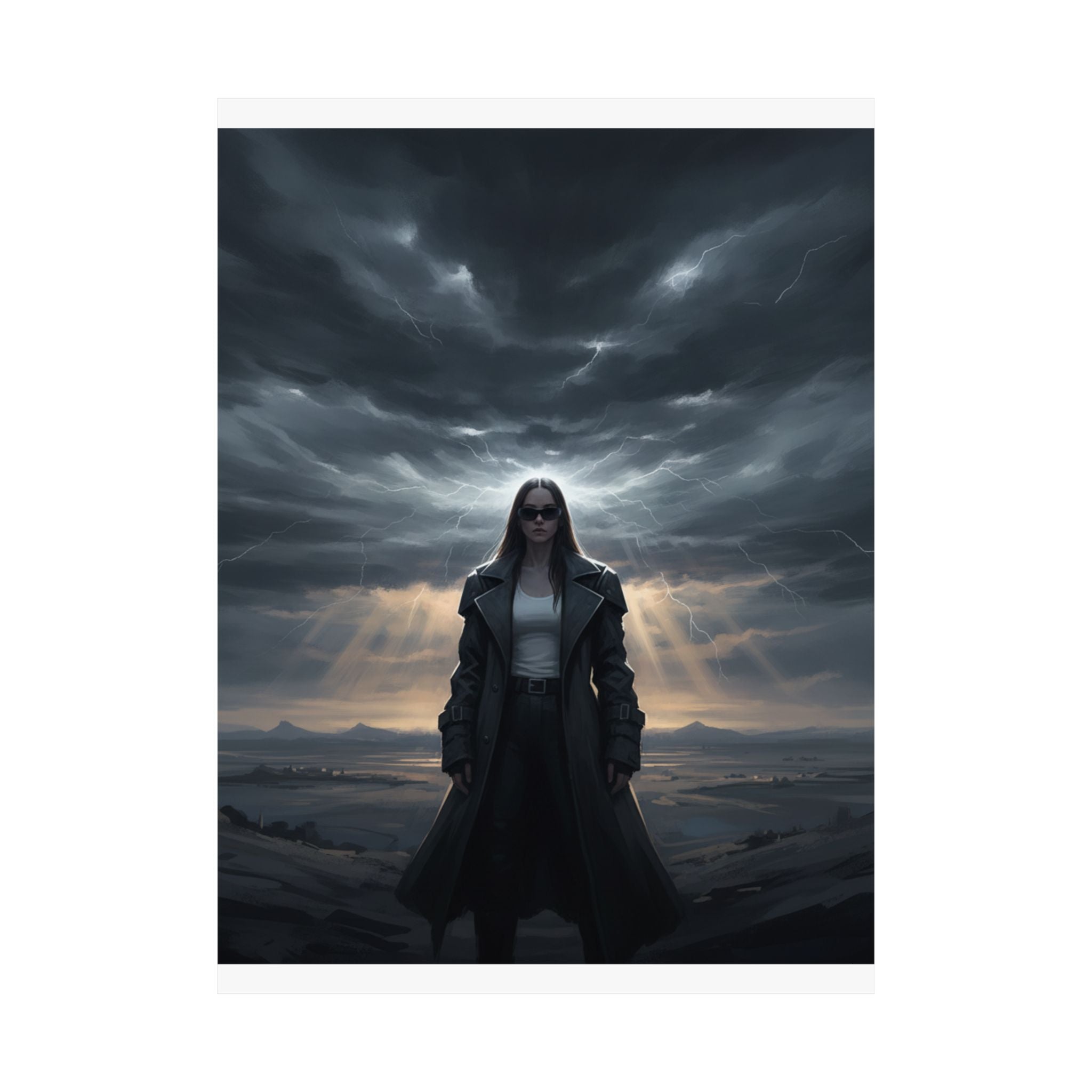 Dramatic Storm — Person — Matte Poster