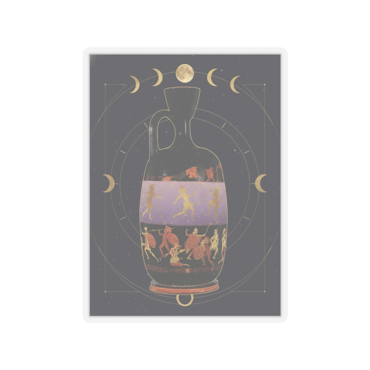 Celestial kiss-cut sticker — product view 3