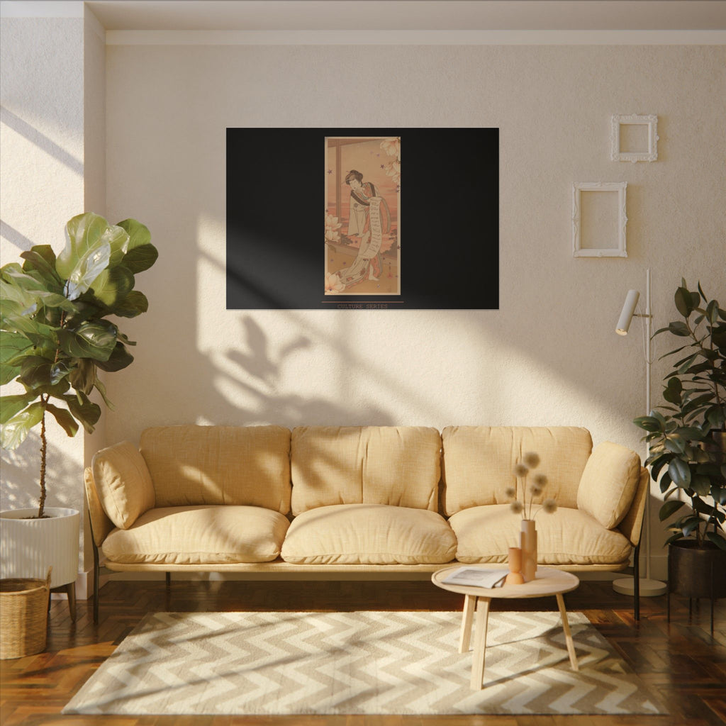 STREET CERTIFIED | The Second Yamashito Kinsaku As A Courtesan Standing In A Room — Matte Canvas