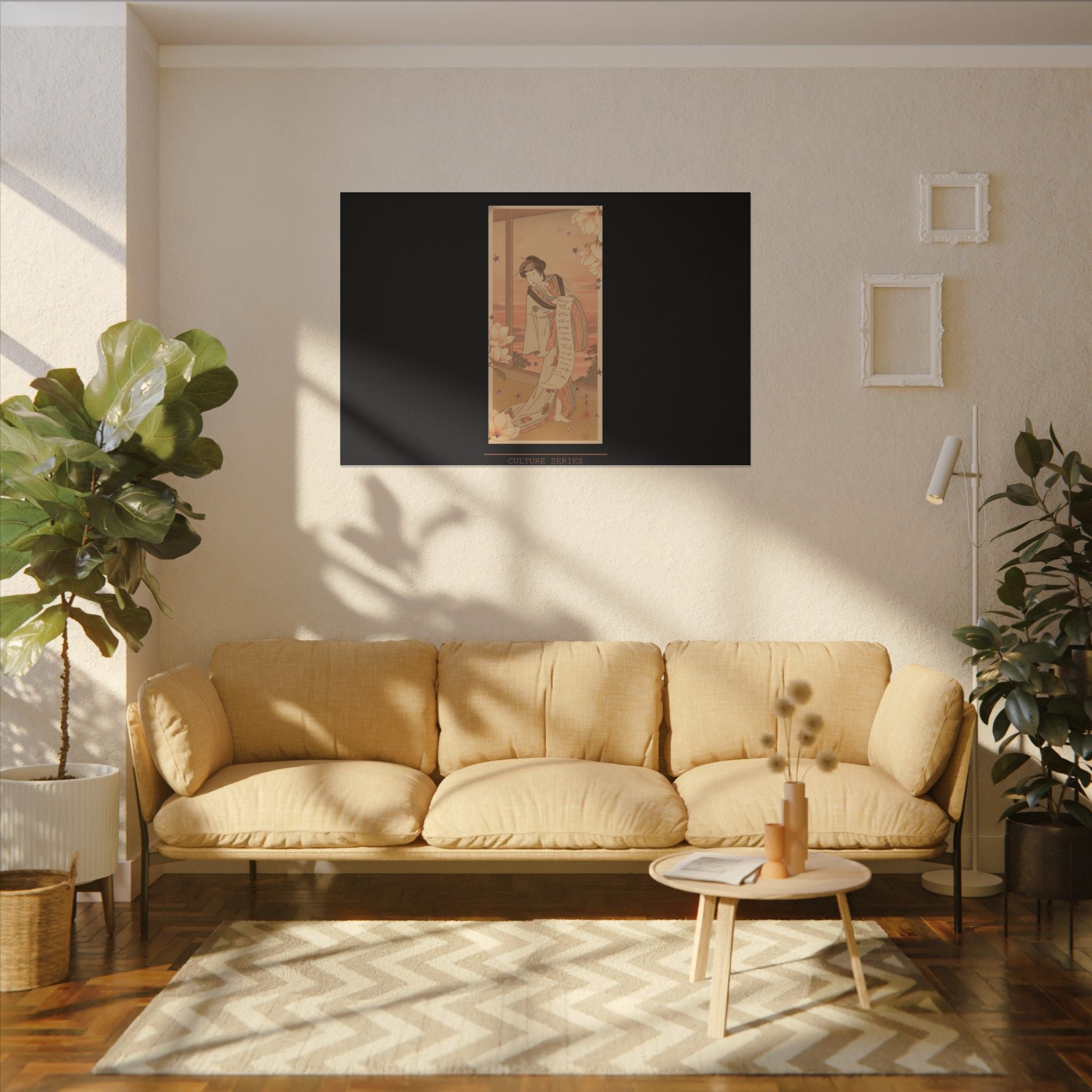 STREET CERTIFIED | The Second Yamashito Kinsaku As A Courtesan Standing In A Room — Matte Canvas