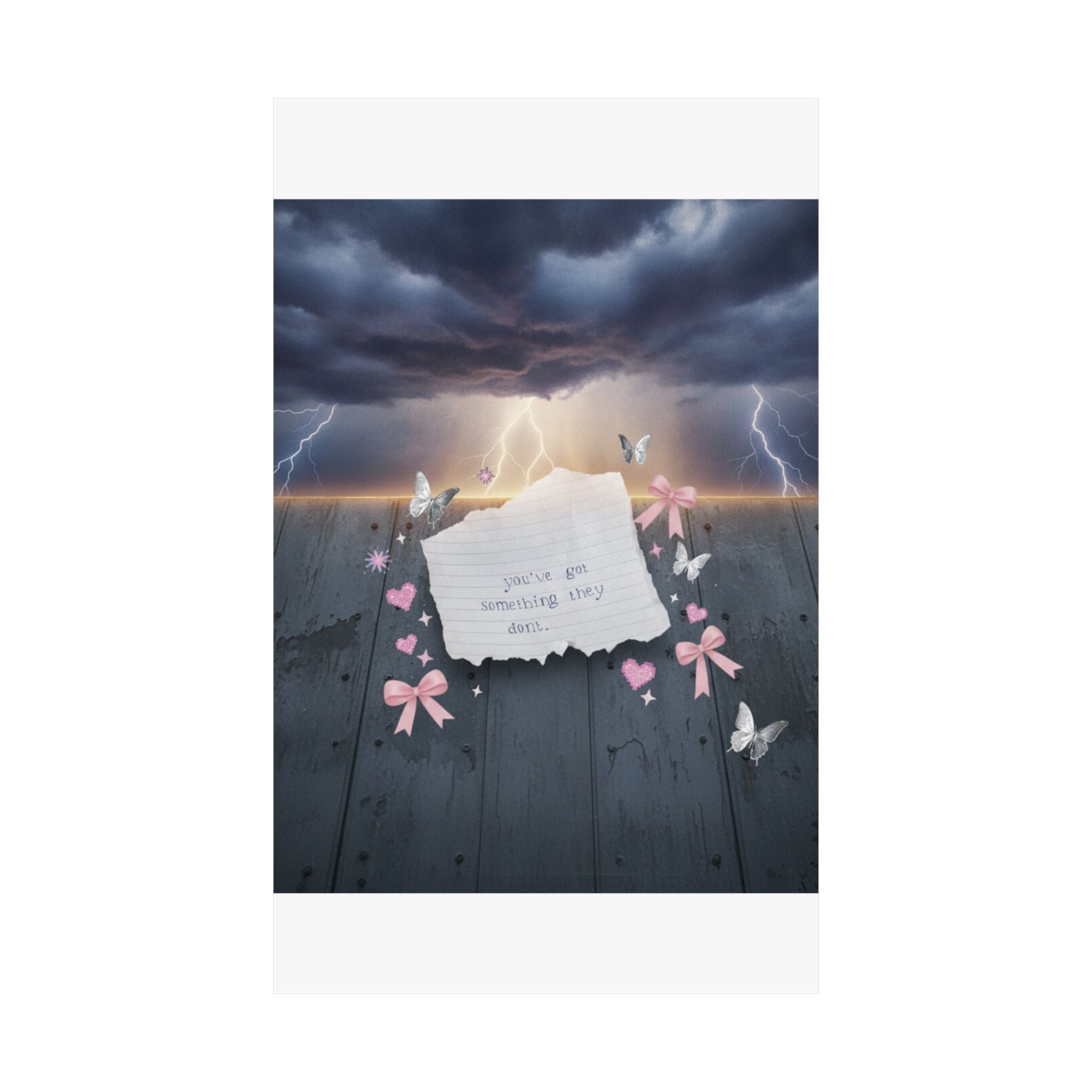 Dramatic Storm — Note — Matte Poster