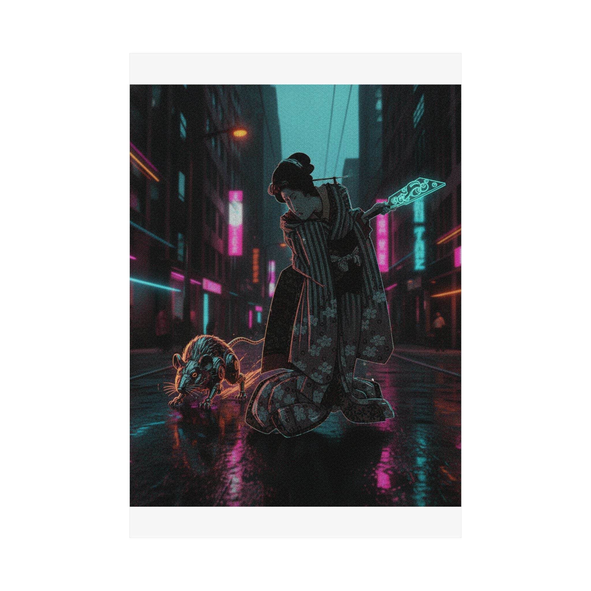 Fast Furious — New Year Greeting Card For "Rat" Year — Matte Poster