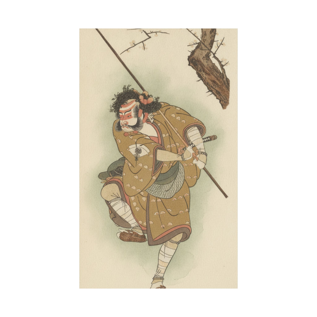 Botanical — Onoe Matsusuke In The Role Of Asahina In "Edo No Haru Meisho Soga" — Matte Poster