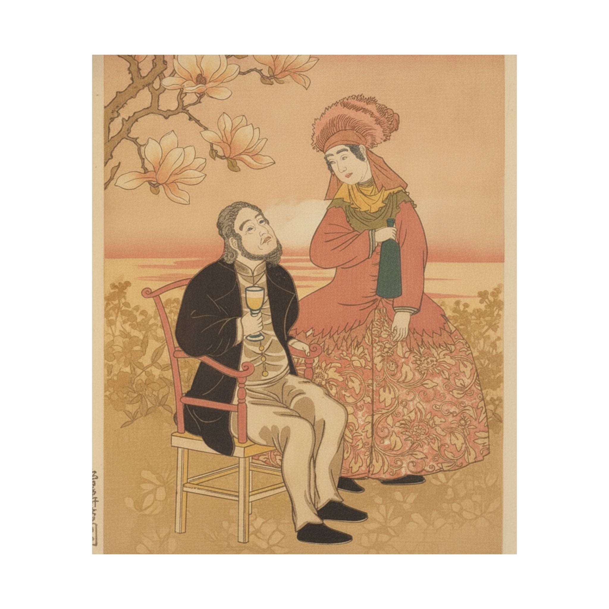 Southern Sunset — France, From The Series Pictures Of People From Foreign Lands (Gaikoku Jinbutsu  — Matte Poster