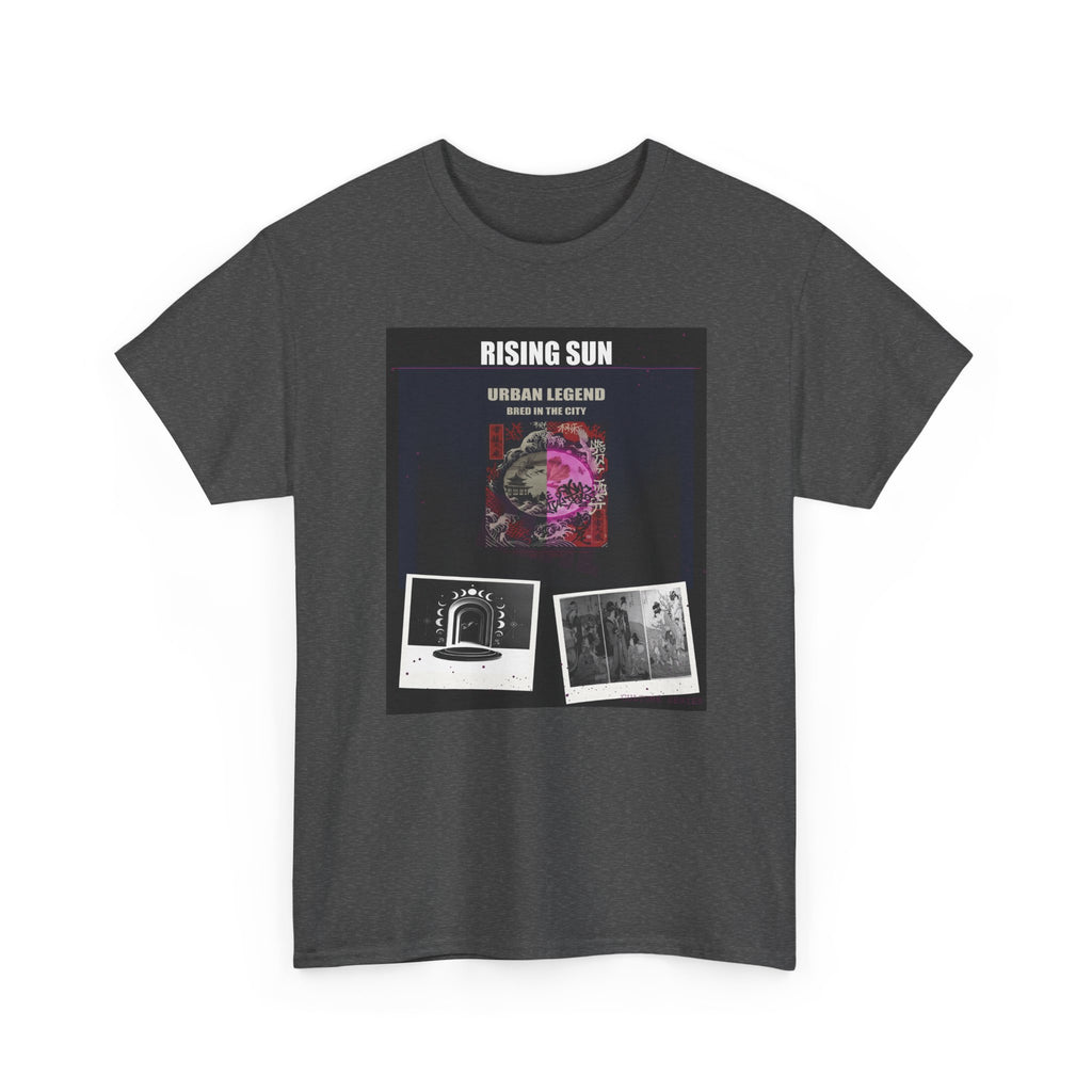 RISING SUN Magenta Night Poster Collage Graphic Tee