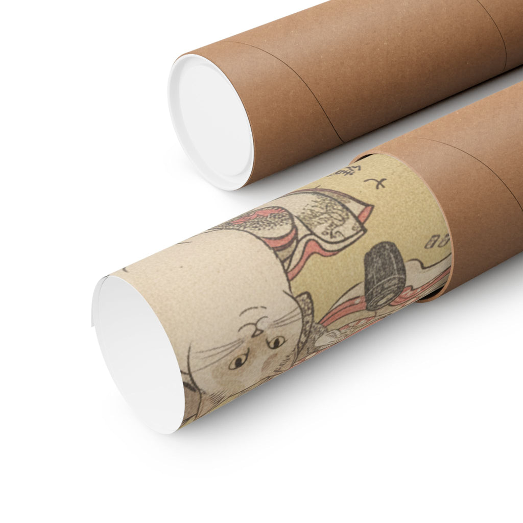 Botanical — Four Oiran Of The House Called Kadokana-Ya Playing The Game Of Ko-Awase (Incense — Matte Poster