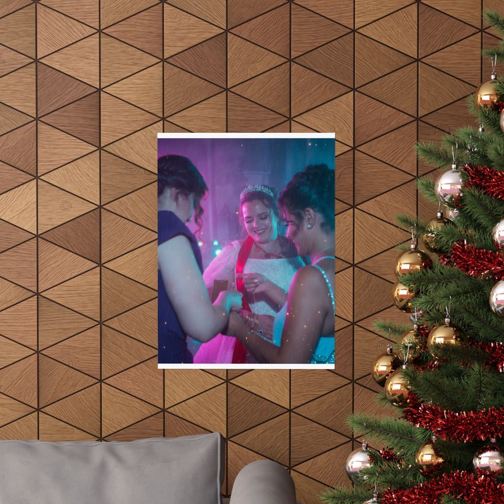 Neon Noir — Person — Matte Poster