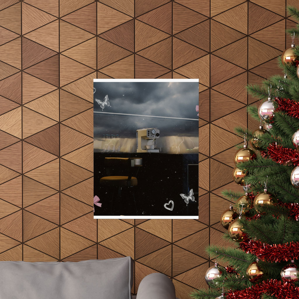 Dramatic Storm — Kitchen — Matte Poster