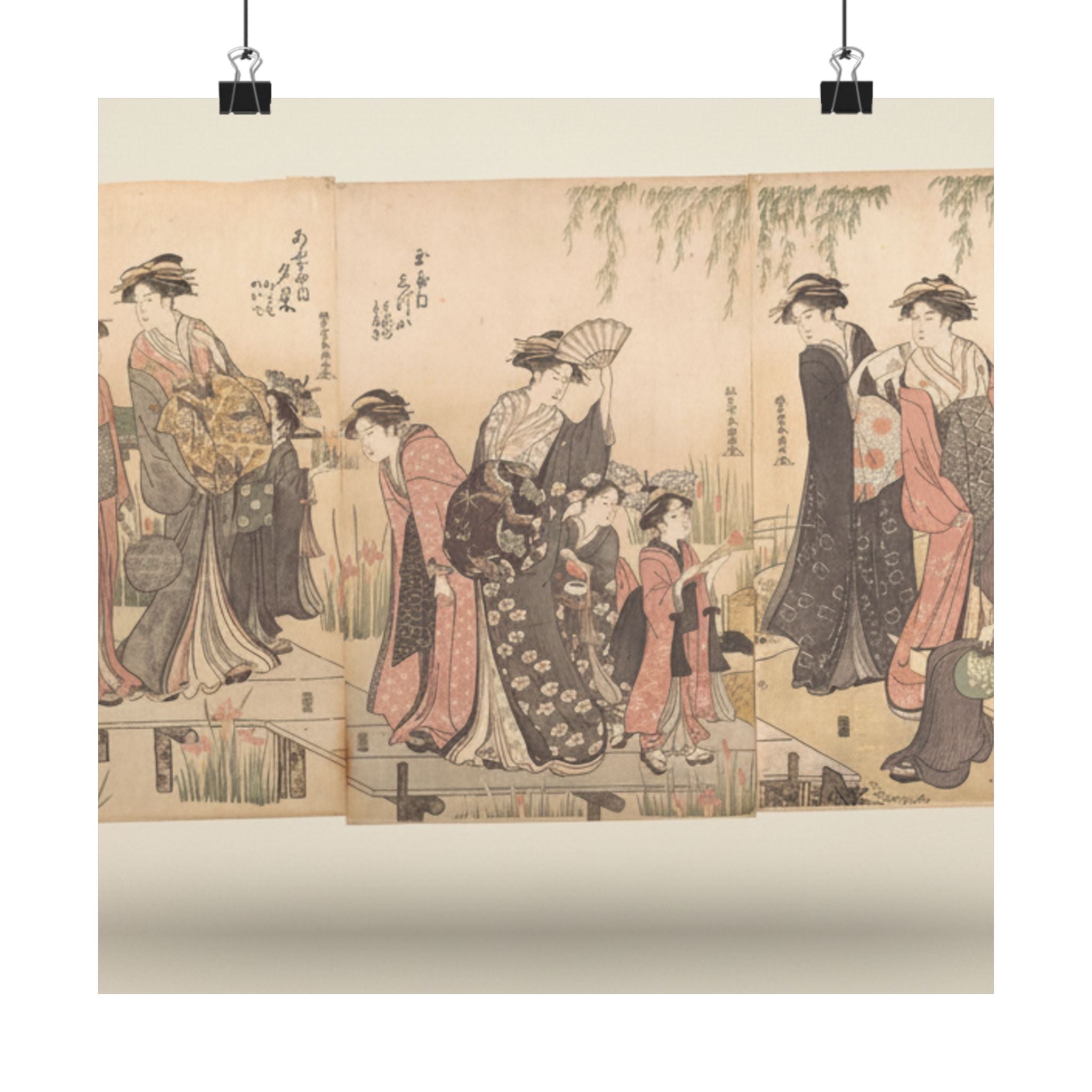 Product Marketing — Courtesans In An Iris Garden — Matte Poster