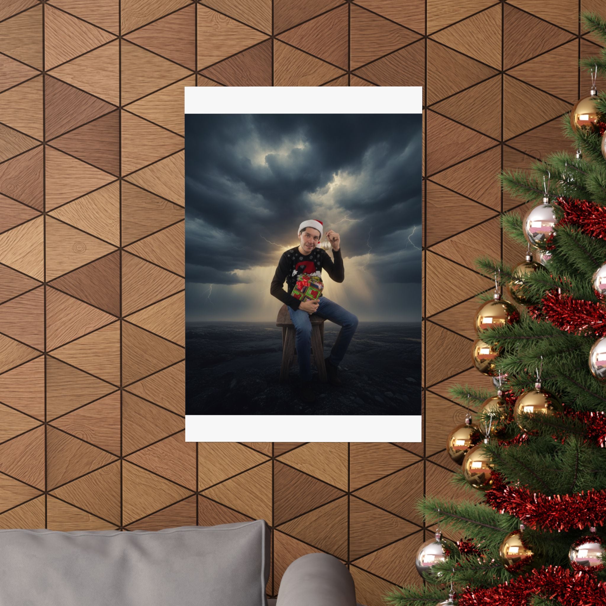 Dramatic Storm — Person — Matte Poster