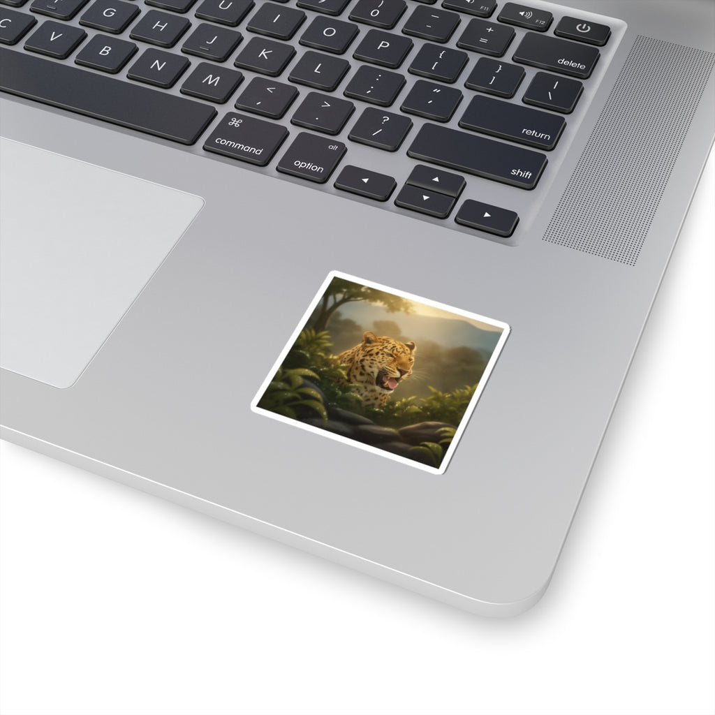 Scenic Nature — Leopard — Kiss-Cut Sticker