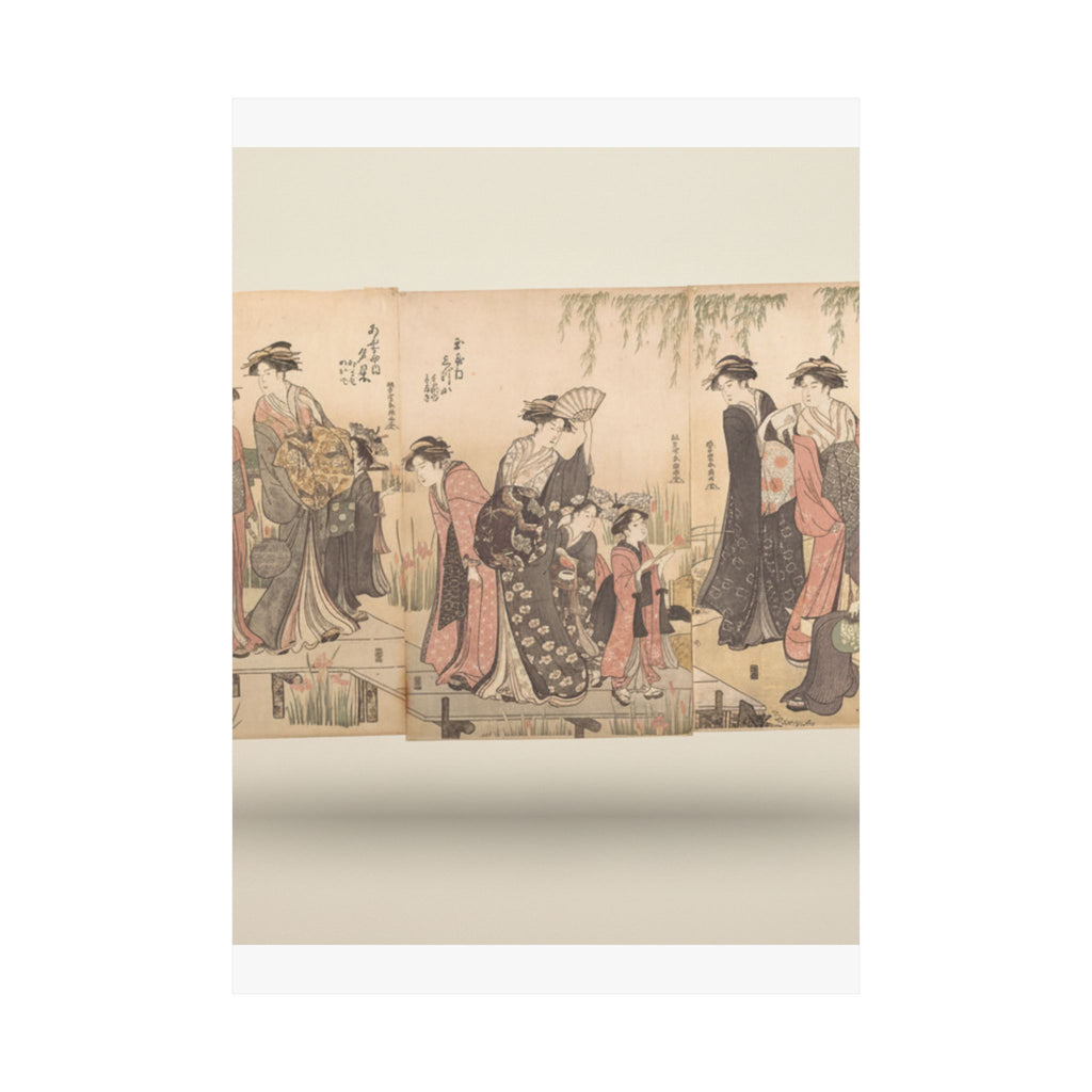Product Marketing — Courtesans In An Iris Garden — Matte Poster