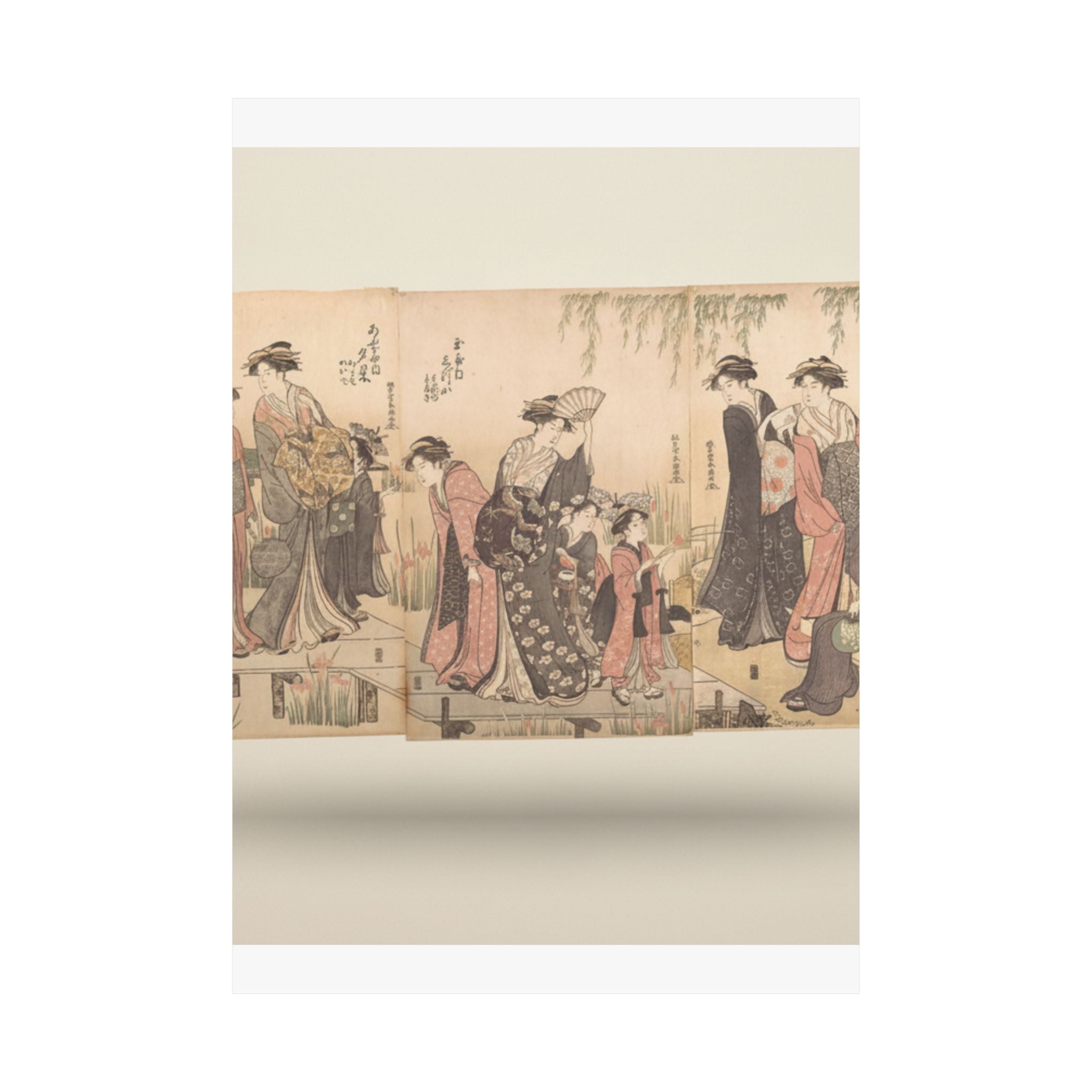 Product Marketing — Courtesans In An Iris Garden — Matte Poster