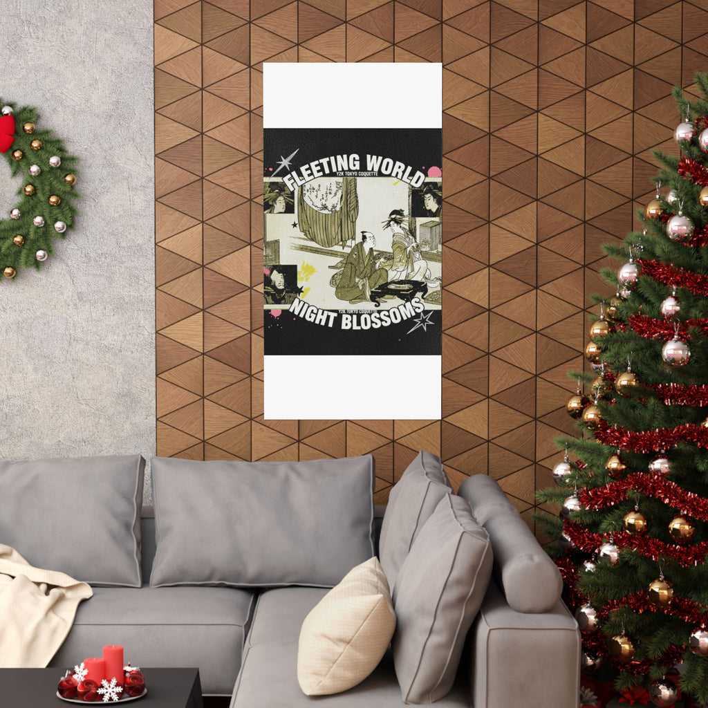 Streetwear Collage — Courtesan With Client Before A Tokonoma Alcove — Matte Poster