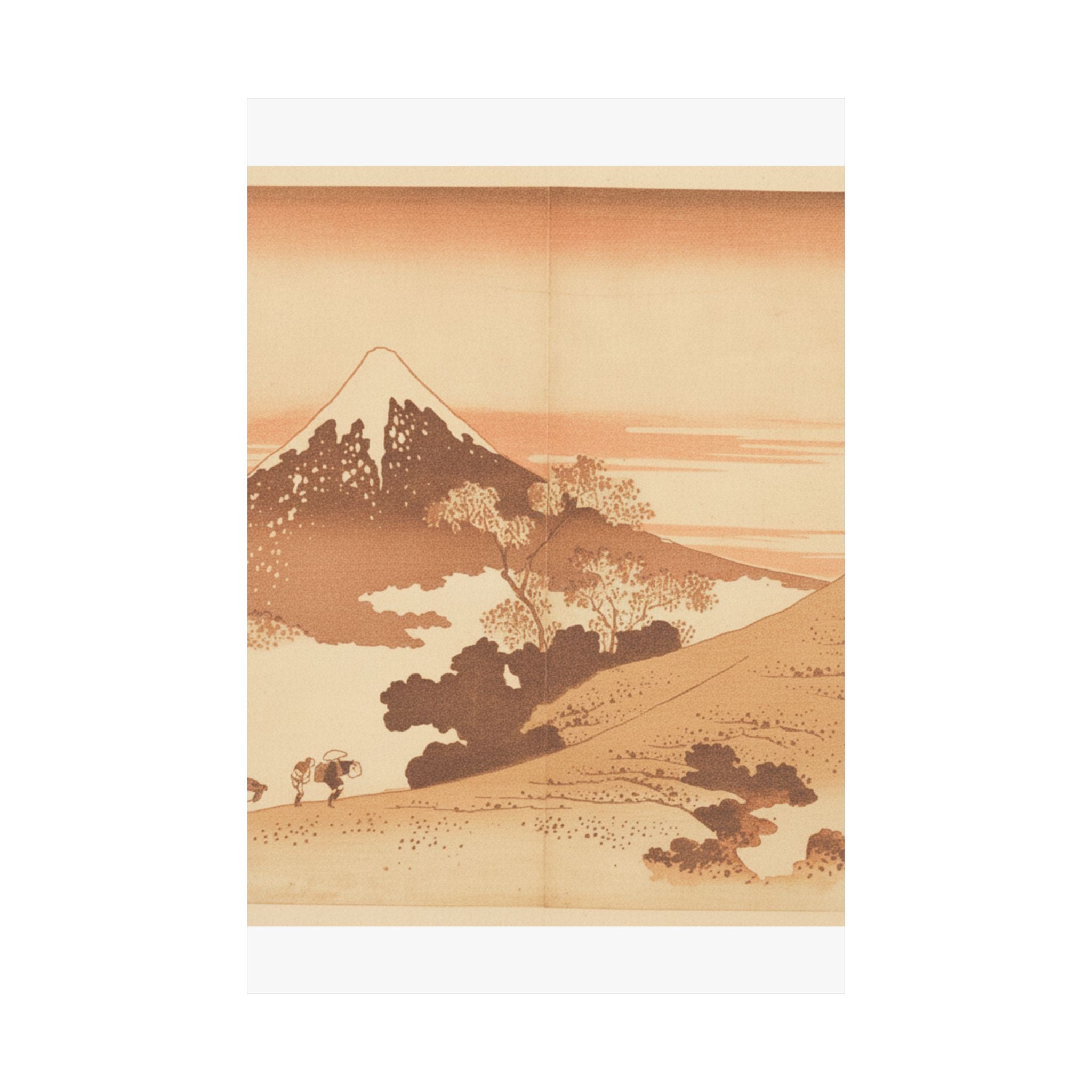 Southern Sunset — Fuji From Inume (?) Pass — Matte Poster