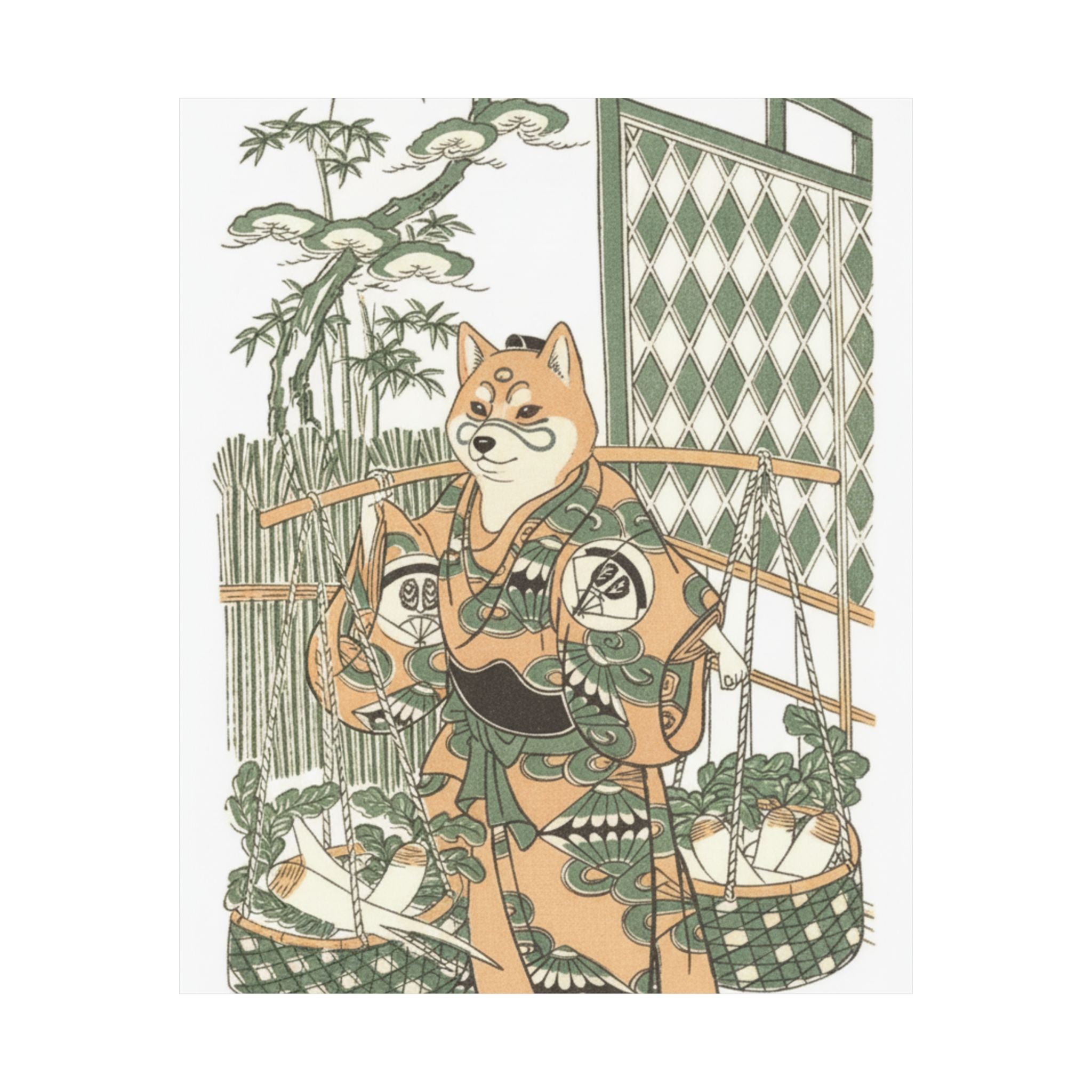 Ecommerce Main — Kabuki Actor Onoe Kikugorō I In The Belle Of Asakusa Temple (Keisei Asakusa No K — Matte Poster