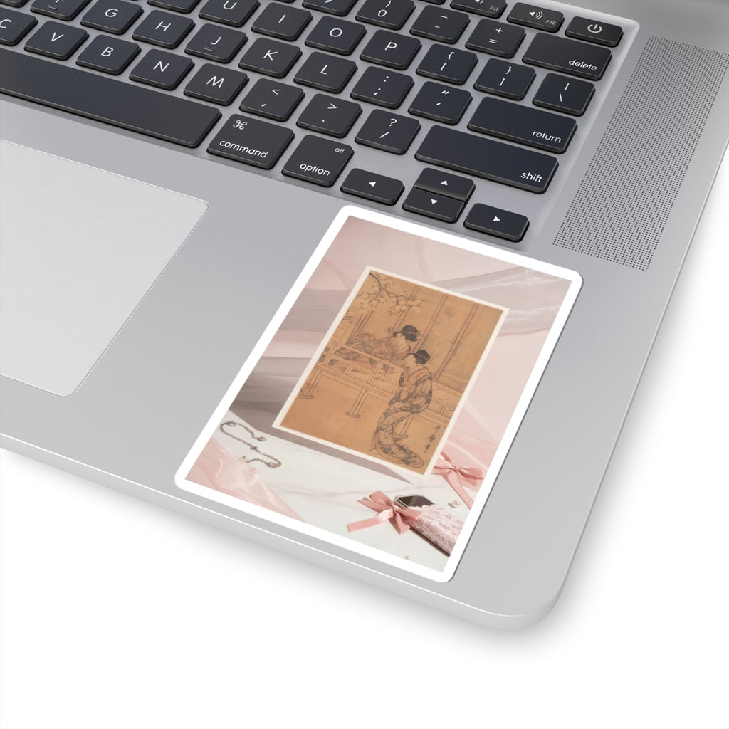 Product Marketing — The Lady Of Rokujo Being Visited By The Princess Aoi — Kiss-Cut Sticker